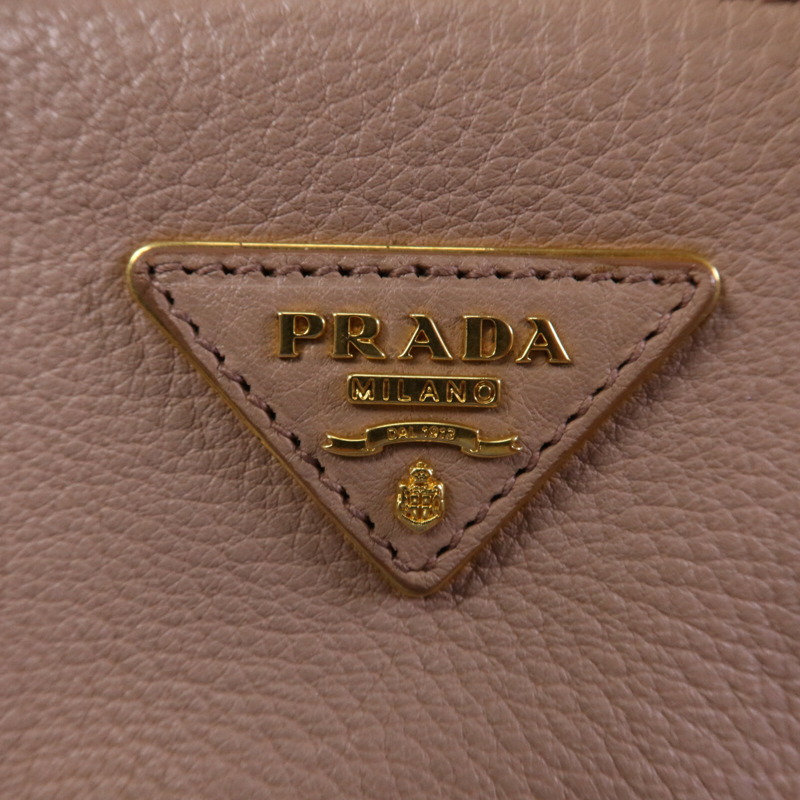 PRADA 牛皮皮革2 Way Shoulder金扣手挽肩背兩用袋-6
