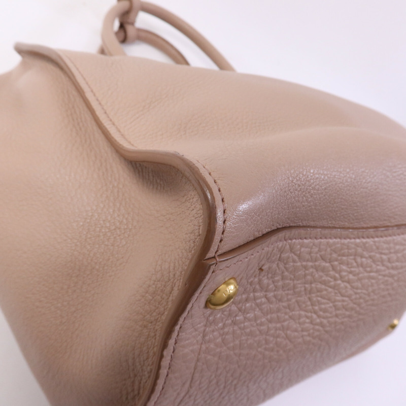 PRADA 牛皮皮革2 Way Shoulder金扣手挽肩背兩用袋-12