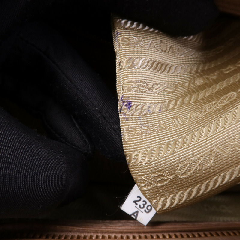 PRADA 牛皮皮革2 Way Shoulder金扣手挽肩背兩用袋-14