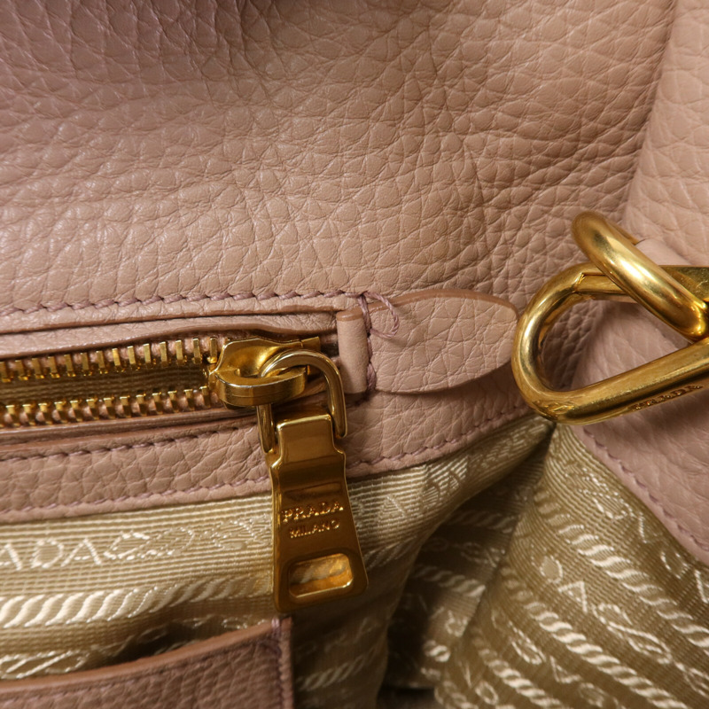 PRADA 牛皮皮革2 Way Shoulder金扣手挽肩背兩用袋-15
