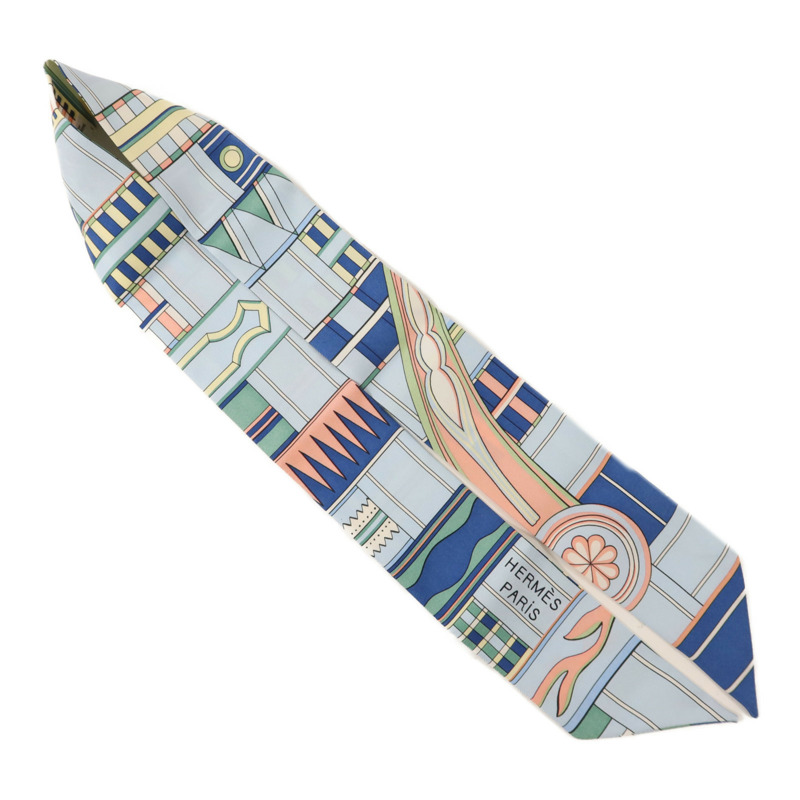 HERMES 絲質Twilly絲巾-3