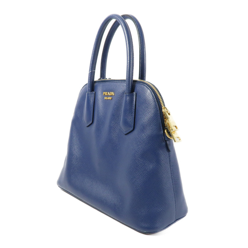 PRADA 牛皮皮革2way Shoulder金扣手挽肩背兩用袋-2