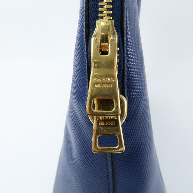 PRADA 牛皮皮革2way Shoulder金扣手挽肩背兩用袋-3