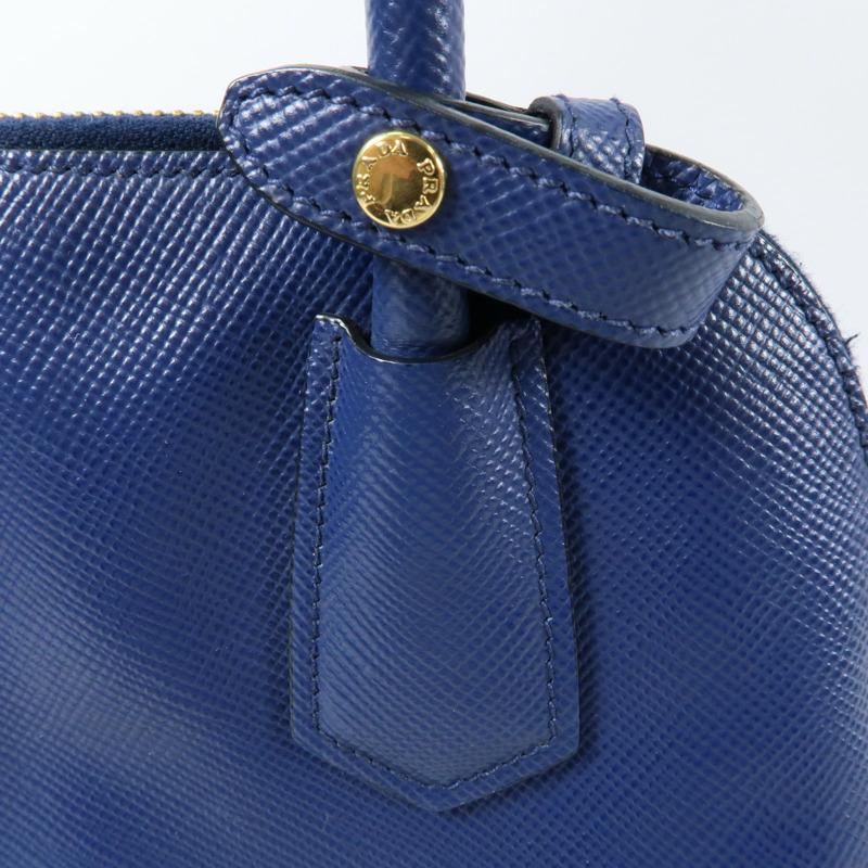 PRADA 牛皮皮革2way Shoulder金扣手挽肩背兩用袋-4