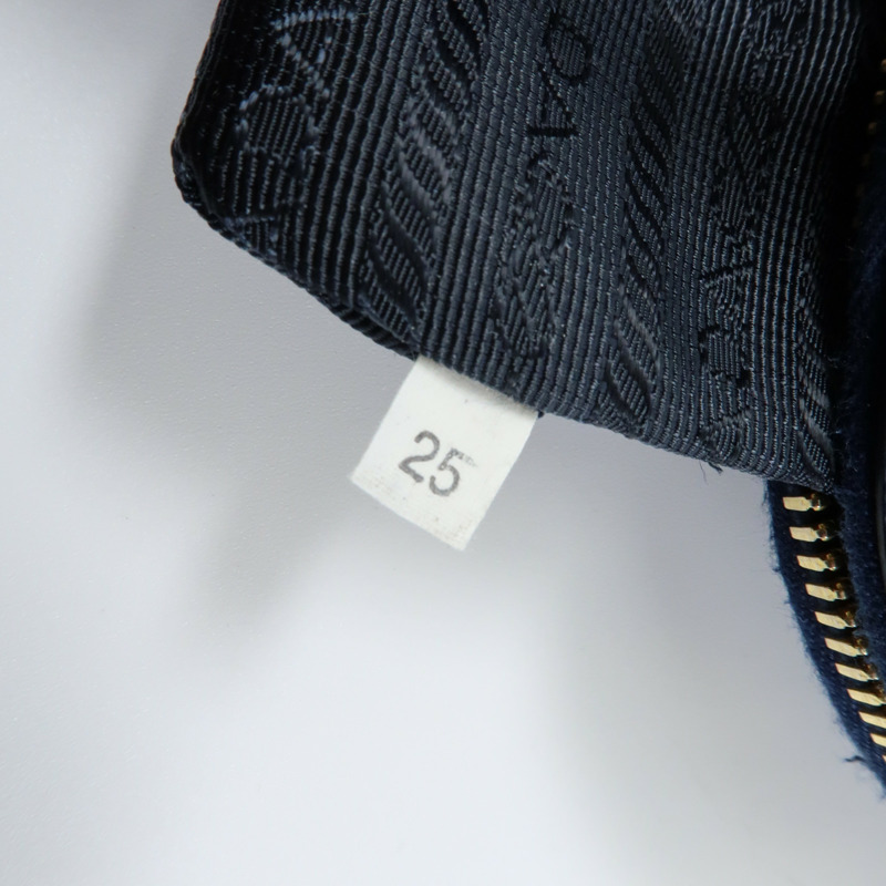 PRADA 牛皮皮革2way Shoulder金扣手挽肩背兩用袋-9