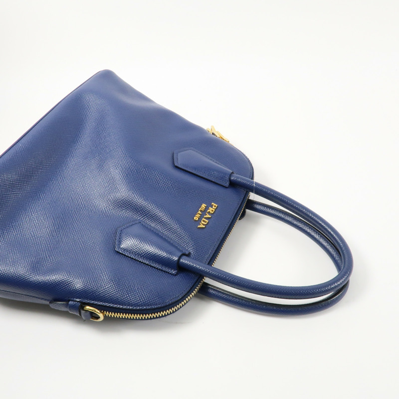 PRADA 牛皮皮革2way Shoulder金扣手挽肩背兩用袋-10