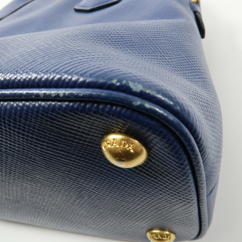 PRADA 牛皮皮革2way Shoulder金扣手挽肩背兩用袋-12