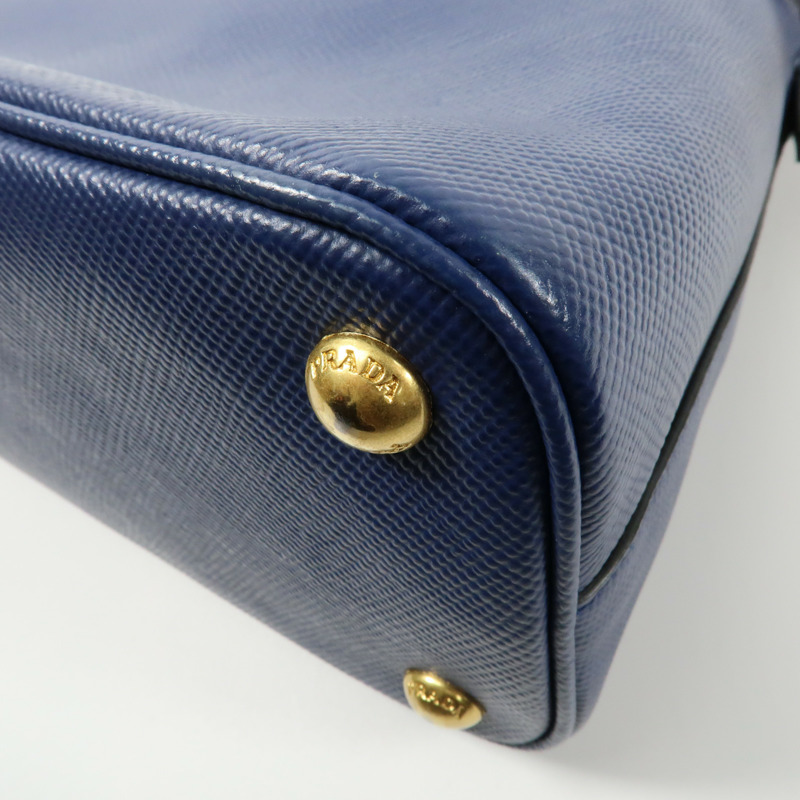 PRADA 牛皮皮革2way Shoulder金扣手挽肩背兩用袋-14