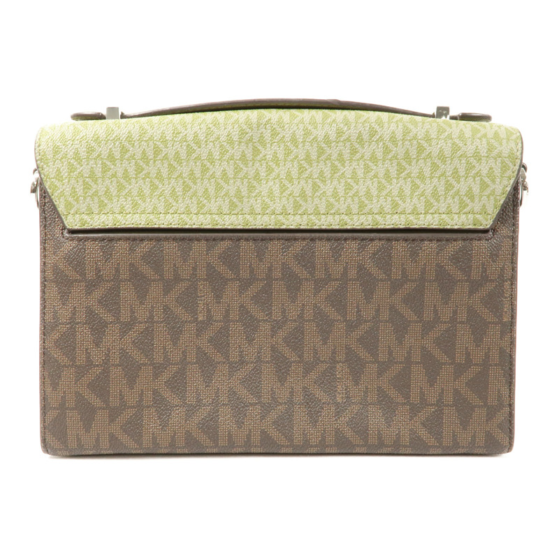 Michael Kors 塗層帆布Shoulder Bag銀扣手挽肩背兩用袋-1