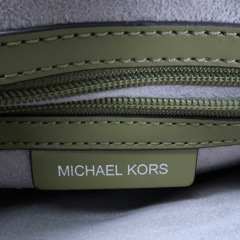 Michael Kors 塗層帆布Shoulder Bag銀扣手挽肩背兩用袋-7