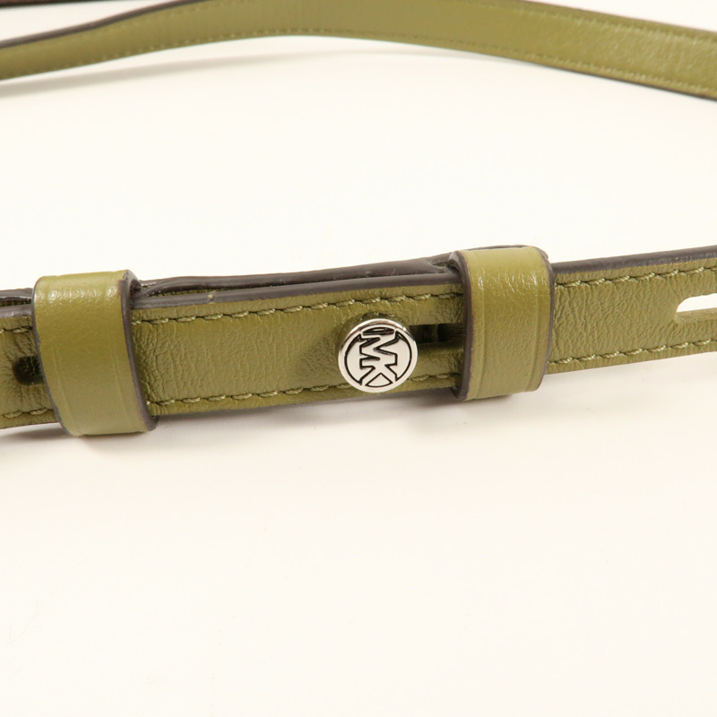 Michael Kors 塗層帆布Shoulder Bag銀扣手挽肩背兩用袋-8