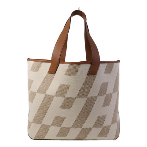 HERMES Toile H/Swift皮革Cabas H En Biais 40手挽袋
