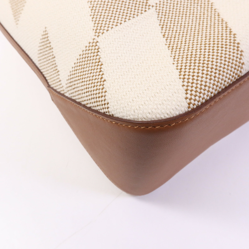 HERMES Toile H/Swift皮革Cabas H En Biais 40手挽袋-10