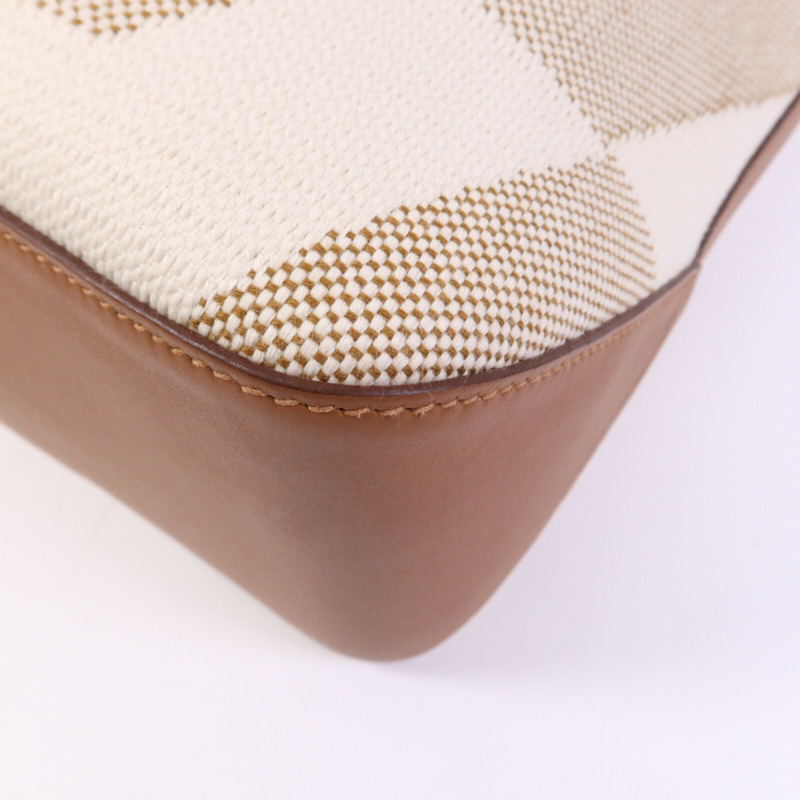 HERMES Toile H/Swift皮革Cabas H En Biais 40手挽袋-11