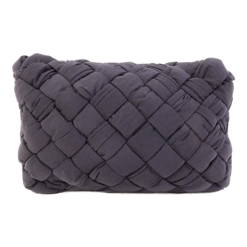 BOTTEGA VENETA 聚酯纖維Small Rumple Messenger銀扣肩背袋-1