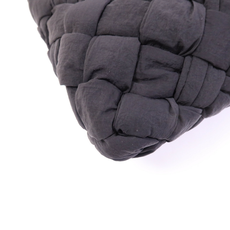 BOTTEGA VENETA 聚酯纖維Small Rumple Messenger銀扣肩背袋-12