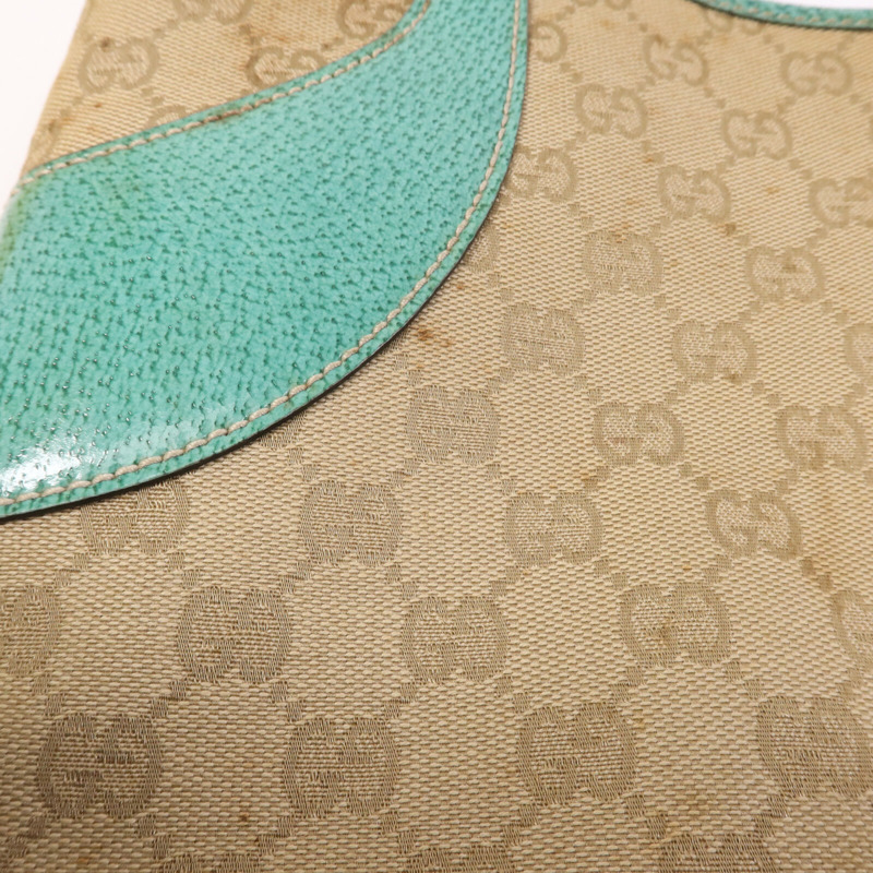 GUCCI 帆布Shoulder Bag銀扣手挽袋-19