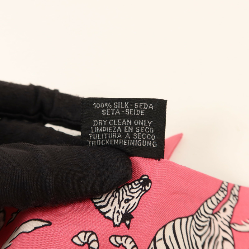 HERMES 絲質Twilly絲巾-7