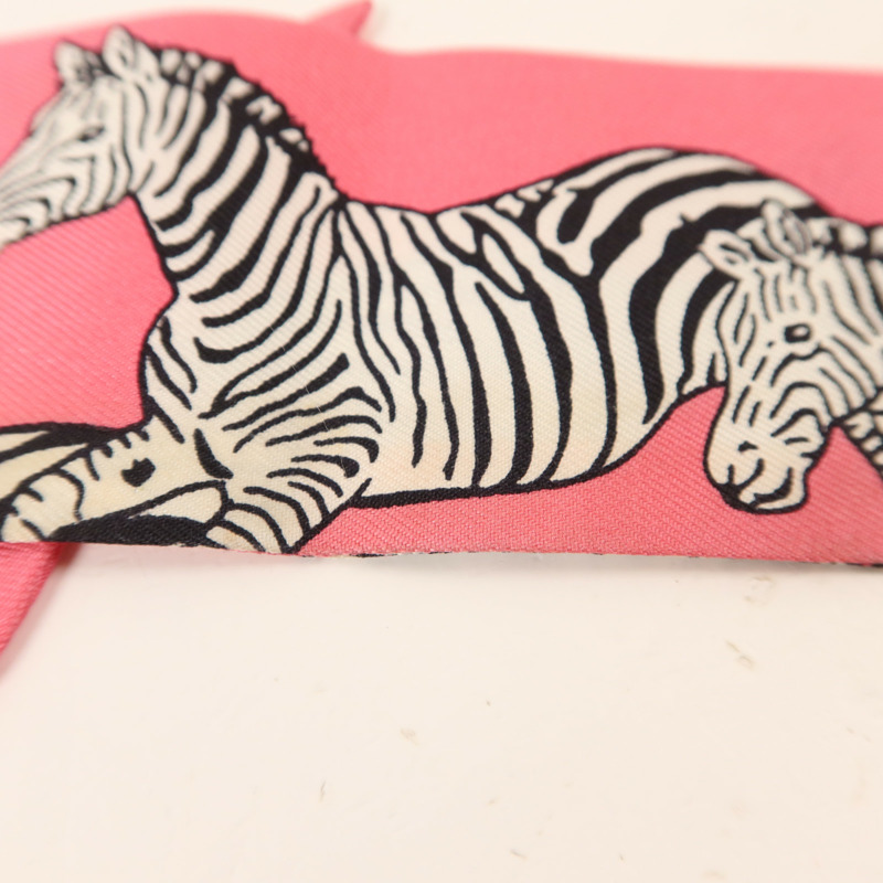 HERMES 絲質Twilly絲巾-8