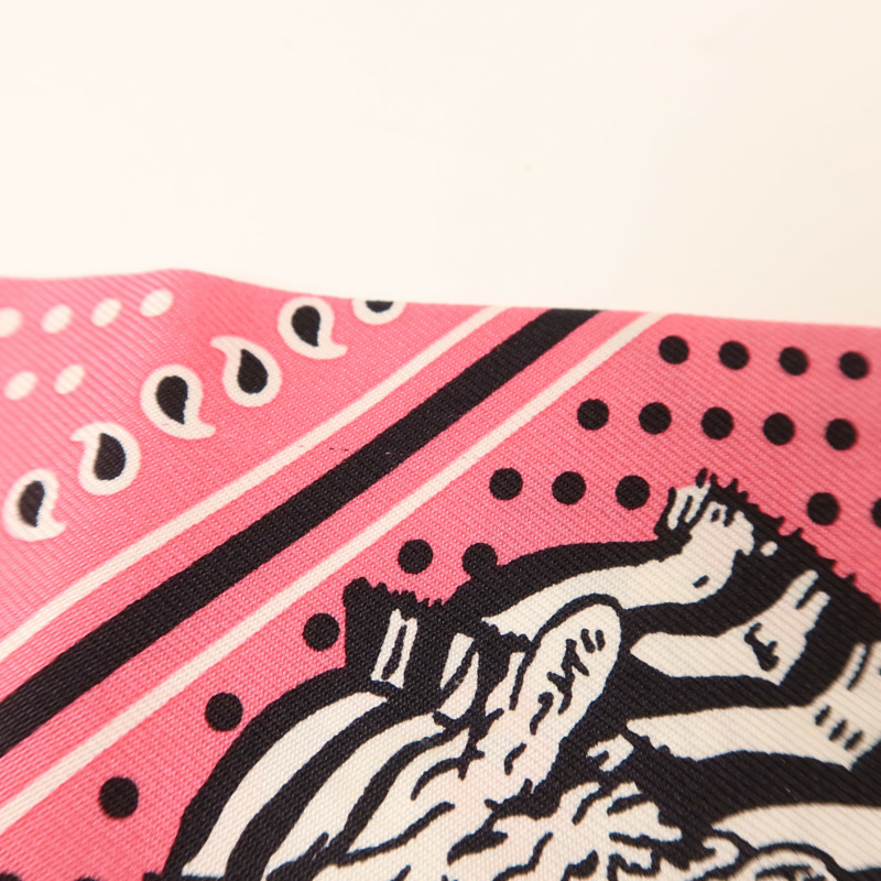 HERMES 絲質Twilly絲巾-10