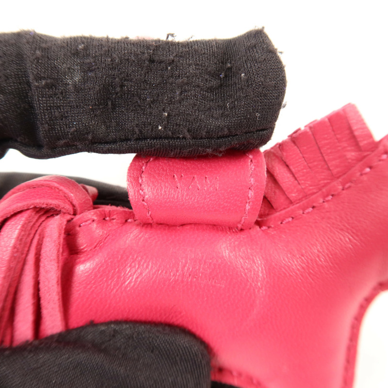 HERMES Milo皮革Rodeo PM掛飾Framboise-5