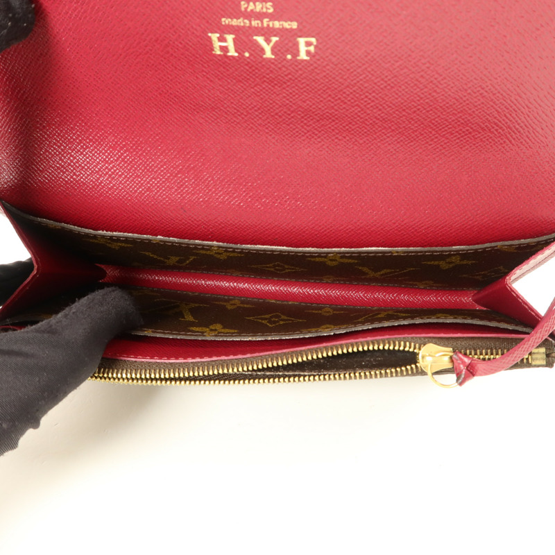 LOUIS VUITTON Monogram Sarah金扣長錢包-4