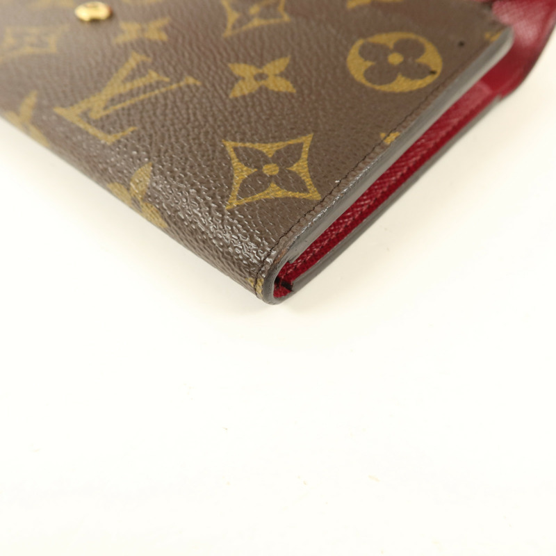 LOUIS VUITTON Monogram Sarah金扣長錢包-8
