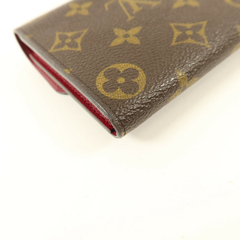LOUIS VUITTON Monogram Sarah金扣長錢包-11