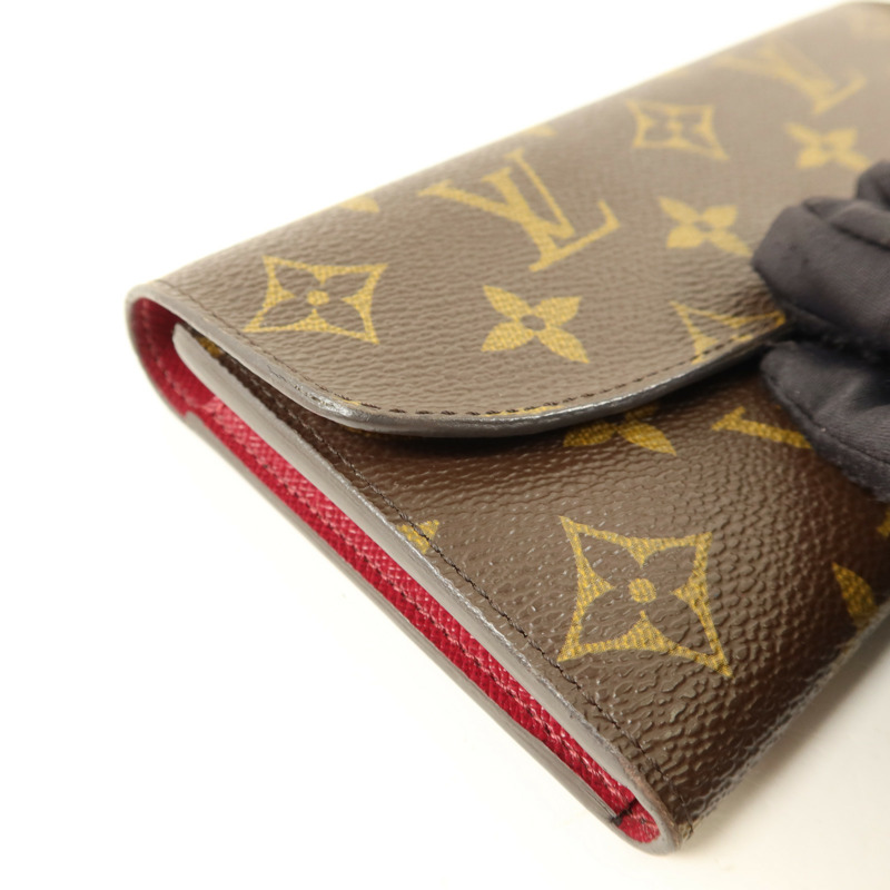 LOUIS VUITTON Monogram Sarah金扣長錢包-17