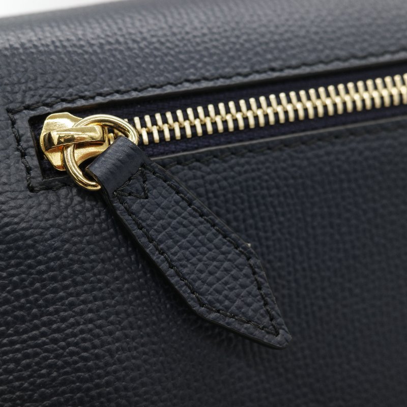 (🈶️購買憑證)Burberry 博柏利 英倫格紋 藍色牛皮 斜挎包 郵差包-16