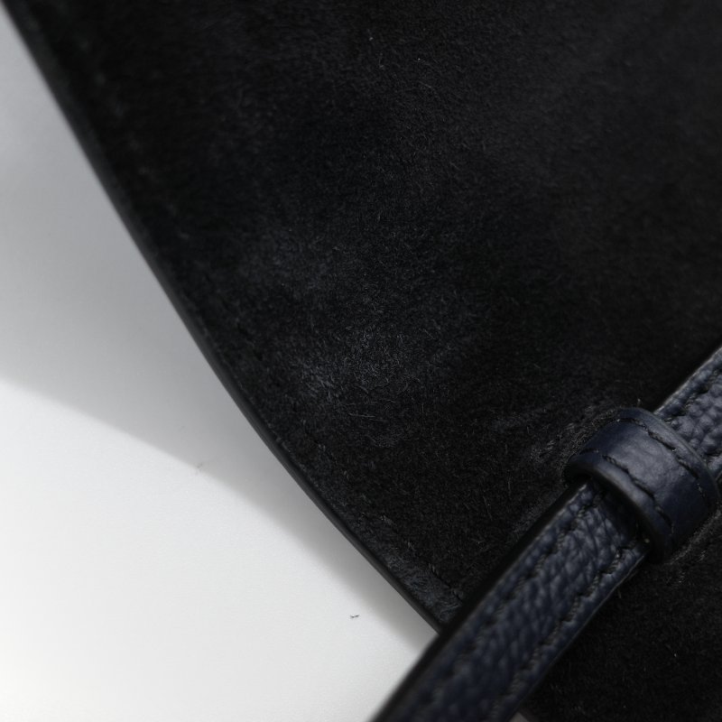 (🈶️購買憑證)Burberry 博柏利 英倫格紋 藍色牛皮 斜挎包 郵差包-21