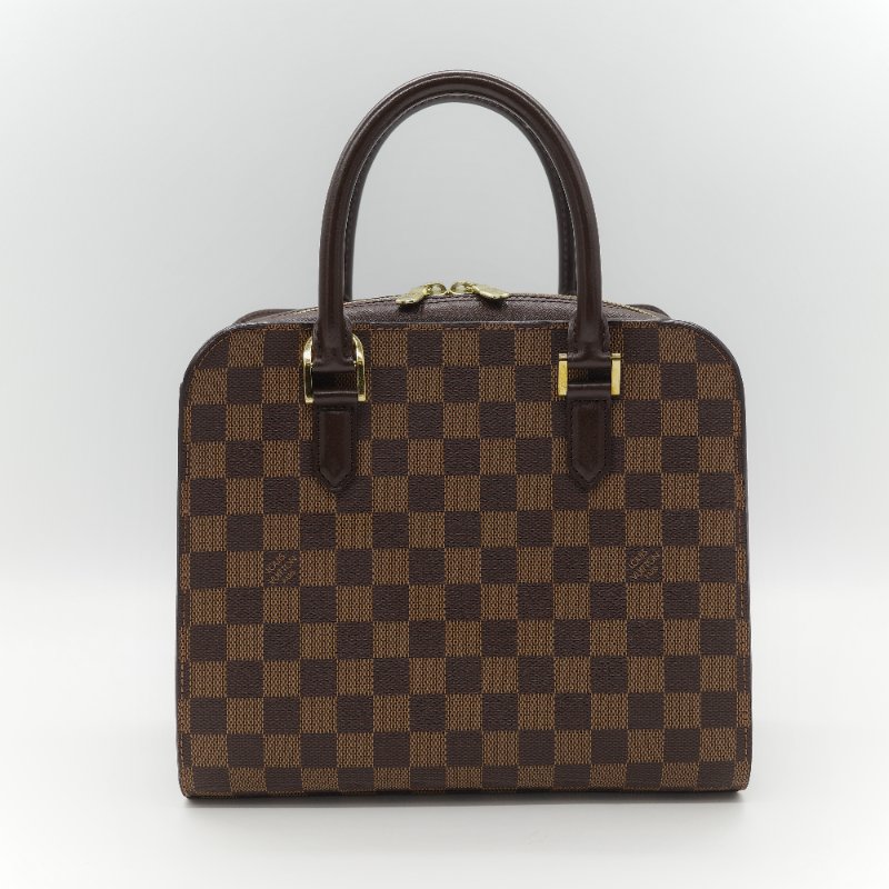 Louis Vuitton 路易威登 Triana 棕色 Damier Ebene 棋盤格紋 帆布 手提包-2