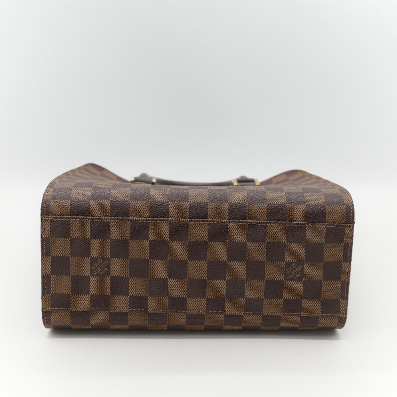 Louis Vuitton 路易威登 Triana 棕色 Damier Ebene 棋盤格紋 帆布 手提包-7