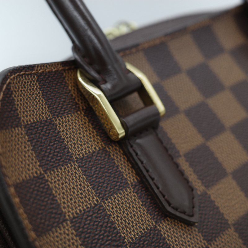 Louis Vuitton 路易威登 Triana 棕色 Damier Ebene 棋盤格紋 帆布 手提包-9