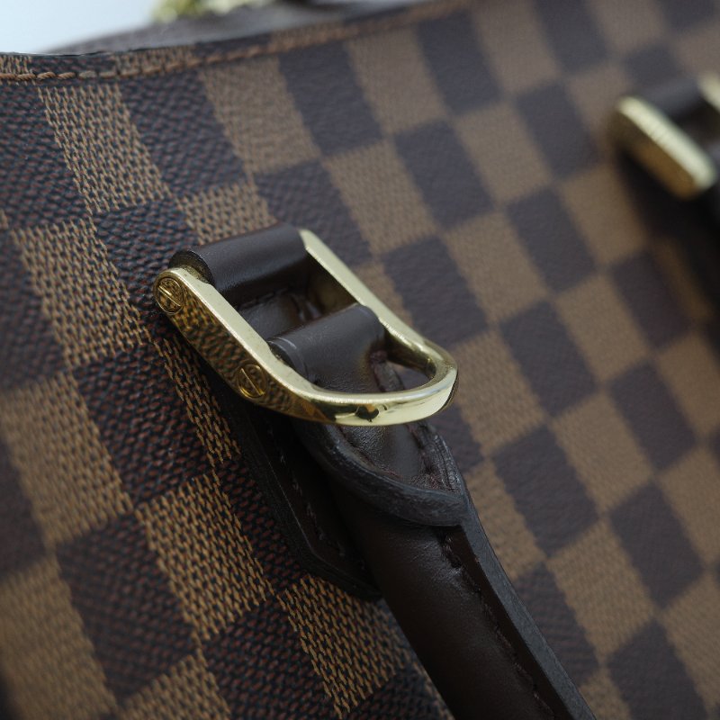 Louis Vuitton 路易威登 Triana 棕色 Damier Ebene 棋盤格紋 帆布 手提包-10