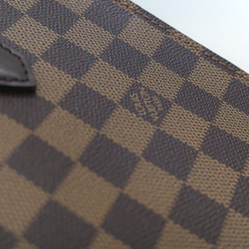 Louis Vuitton 路易威登 Triana 棕色 Damier Ebene 棋盤格紋 帆布 手提包-13