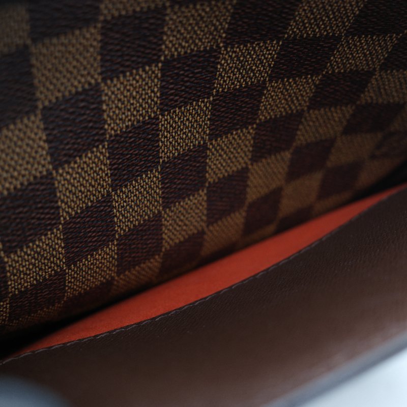 Louis Vuitton 路易威登 Triana 棕色 Damier Ebene 棋盤格紋 帆布 手提包-16