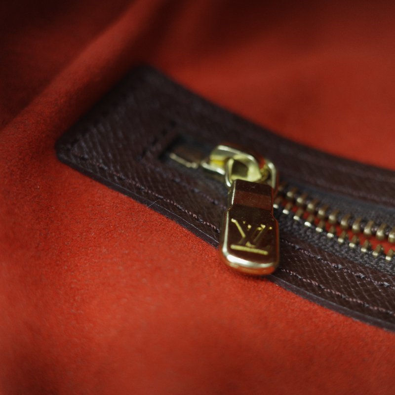 Louis Vuitton 路易威登 Triana 棕色 Damier Ebene 棋盤格紋 帆布 手提包-20