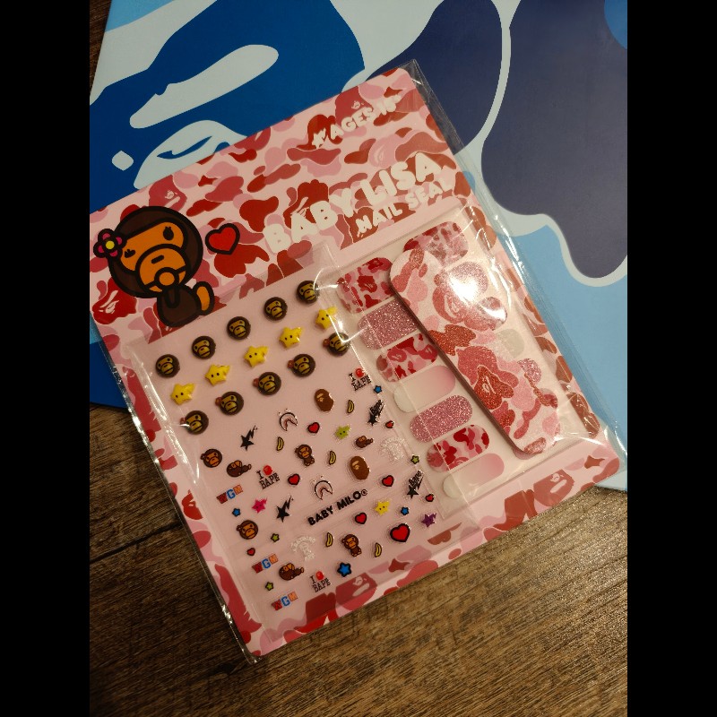 現貨在台，絕版品bape milo立體指甲貼-2