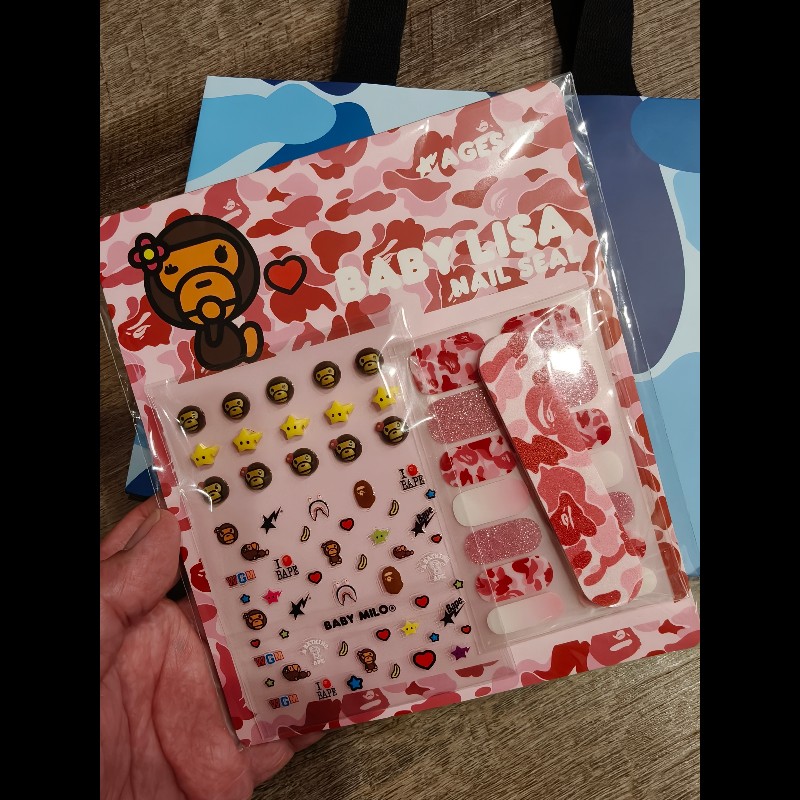 現貨在台，絕版品bape milo立體指甲貼-4