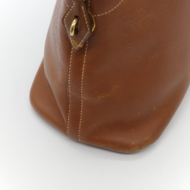 Hermes 愛馬仕 Bolide 35 棕色 牛皮 手提包 肩背包 側背包 保齡球包-15