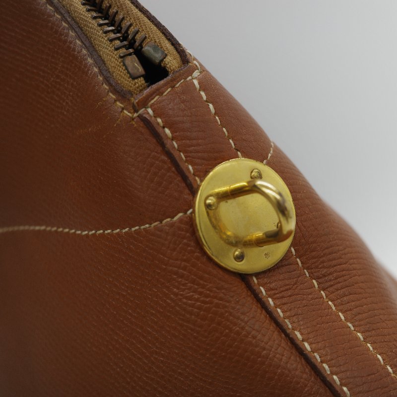 Hermes 愛馬仕 Bolide 35 棕色 牛皮 手提包 肩背包 側背包 保齡球包-16