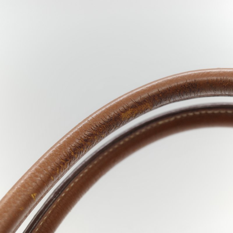 Hermes 愛馬仕 Bolide 35 棕色 牛皮 手提包 肩背包 側背包 保齡球包-26