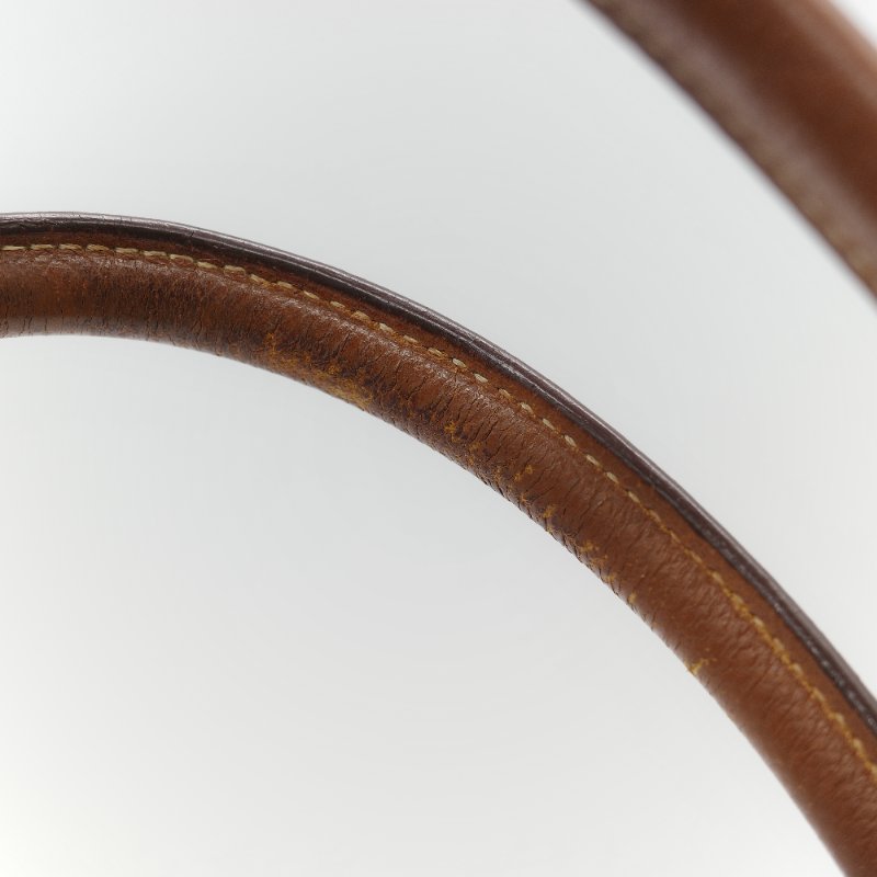 Hermes 愛馬仕 Bolide 35 棕色 牛皮 手提包 肩背包 側背包 保齡球包-27