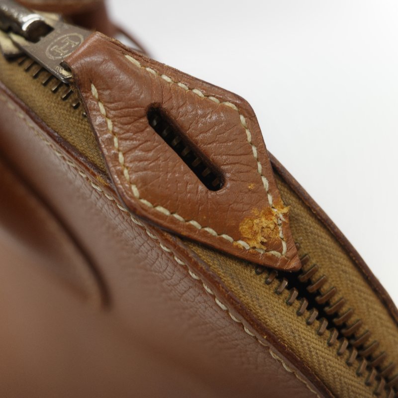 Hermes 愛馬仕 Bolide 35 棕色 牛皮 手提包 肩背包 側背包 保齡球包-28