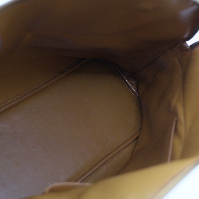 Hermes 愛馬仕 Bolide 35 棕色 牛皮 手提包 肩背包 側背包 保齡球包-31