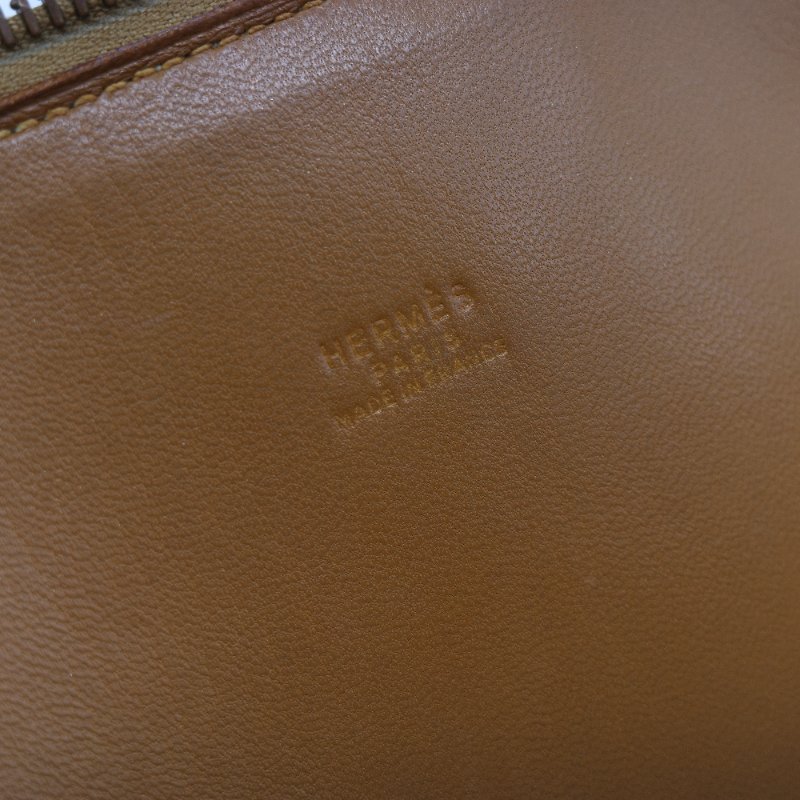 Hermes 愛馬仕 Bolide 35 棕色 牛皮 手提包 肩背包 側背包 保齡球包-33