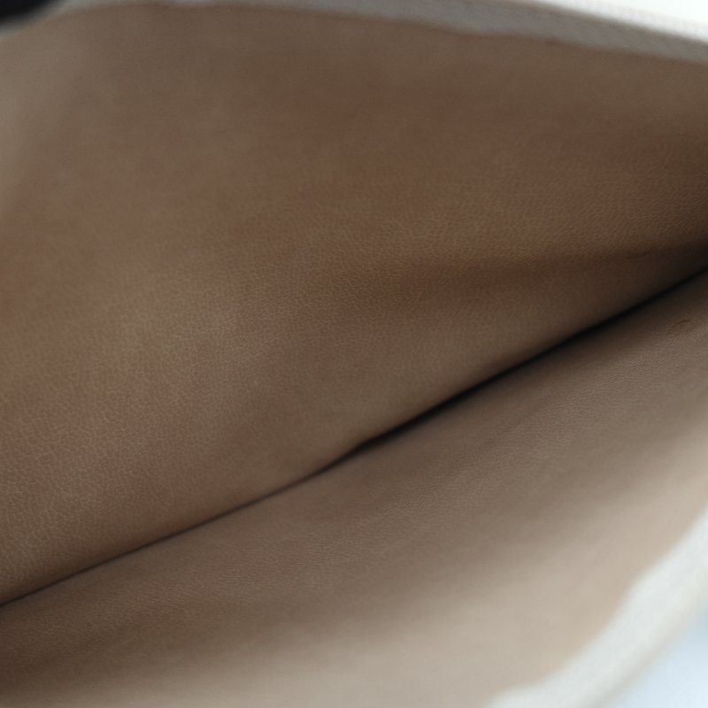 Chanel 香奈兒 CC Logo 粒面牛皮 雙金球 中古 奶白色 水桶包 斜挎包-35