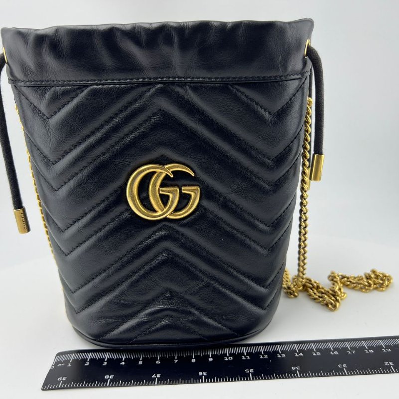 Gucci GG Marmont 迷你水桶包-0