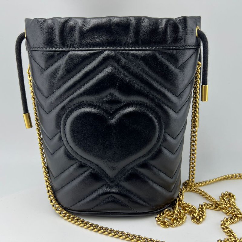 Gucci GG Marmont 迷你水桶包-7